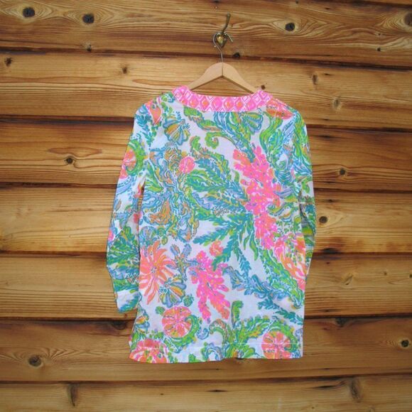 NWOT Lilly Pulitzer Amelia  Island Tunic “Casa Marina” Top S - Picture 6 of 9